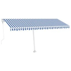 VIDAXL Auvent Automatique Capteur De Vent/led 500x300 Cm Bleu Et Blanc 10 VIDAXL Auvent Automatique Capteur De Vent/led 500x300 Cm Bleu Et Blanc -Élégance Jardin 6467160630b8a6.30843990