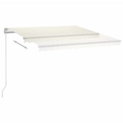 VIDAXL Auvent Automatique Avec Capteur De Vent Et Led 3,5x2,5 M Crème -Élégance Jardin 646716153071d8.80777363