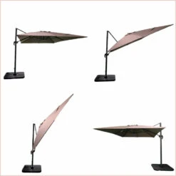 Parasol Déporté Marron Natural + Dalle Et Housse L400xh272xl300 - Jules - Cezare 13 Parasol Déporté Marron Natural + Dalle Et Housse L400xh272xl300 - Jules - Cezare -Élégance Jardin 646bb5c375b0f0.82018254