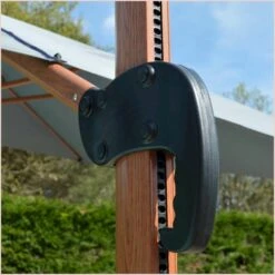 Parasol Déporté Ecru + Dalle Et Housse L400xh272xl300 - Gabin - Cezare -Élégance Jardin 646bb5d11bca53.66411682