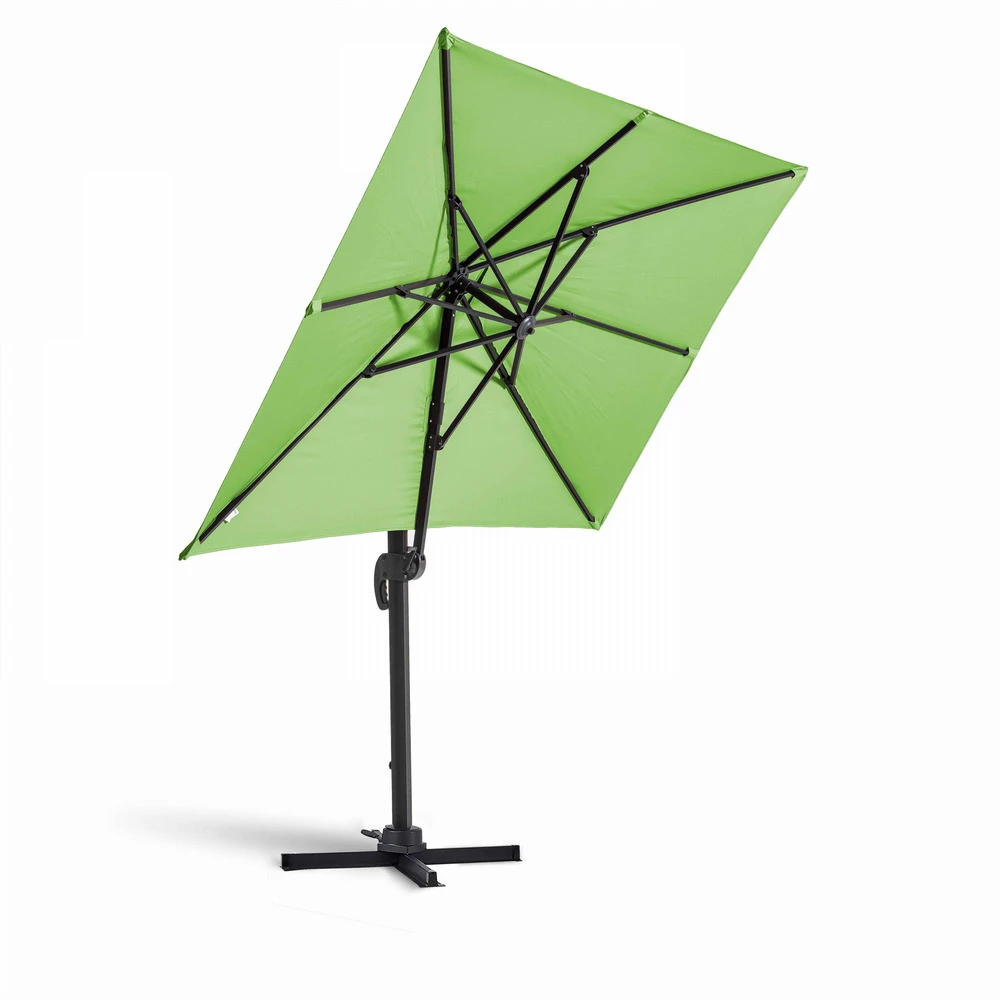 Parasol Déporté 2x3m En Aluminium Vert 4 Parasol Déporté 2x3m En Aluminium Vert – Image 2