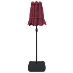 VIDAXL Parasol à Double Tête Avec Led Rouge Bordeaux 316x240 Cm -Élégance Jardin 6470a733204238.80915678