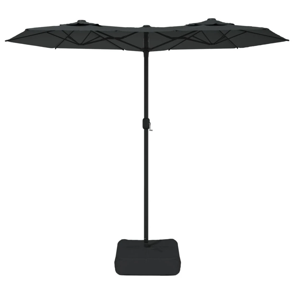 VIDAXL Parasol à Double Tête Avec Led Anthracite 316x240 Cm 6 VIDAXL Parasol à Double Tête Avec Led Anthracite 316x240 Cm – Image 4