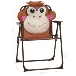 VIDAXL Petit Salon De Jardin Pour Enfant Avec Parasol Singe Rigolo -Élégance Jardin 6478f1d733fe83.22495500