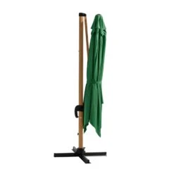 Parasol Déporté 3x3m Et 4 Dalles à Remplir Effet Bois Vert Cactus -Élégance Jardin 647b2f74d24512.25229779