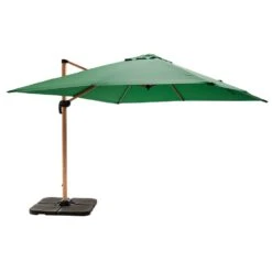 Parasol Déporté 3x3m Et 4 Dalles à Remplir Effet Bois Vert Cactus -Élégance Jardin 647b2f74dbbd91.93571469