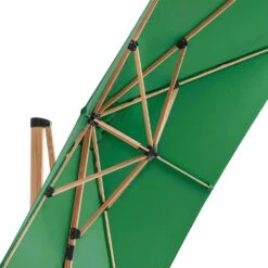 Parasol Déporté 3x3m Et 4 Dalles à Remplir Effet Bois Vert Cactus -Élégance Jardin 647b2f74e19520.52945755