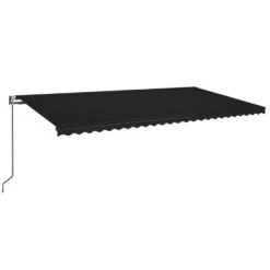 VIDAXL Auvent Automatique Capteur De Vent Et Led 600x350 Cm Anthracite -Élégance Jardin 6480d1d49dd716.82068731