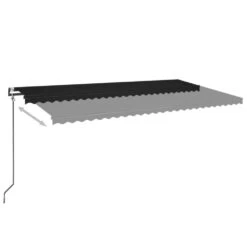 VIDAXL Auvent Automatique Capteur De Vent Et Led 600x350 Cm Anthracite -Élégance Jardin 6480d1d4a0b667.56920002