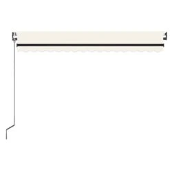 VIDAXL Auvent Automatique Avec Capteur De Vent Et Led 450x350 Cm Crème 12 VIDAXL Auvent Automatique Avec Capteur De Vent Et Led 450x350 Cm Crème -Élégance Jardin 6480d1e04b3a68.46570574