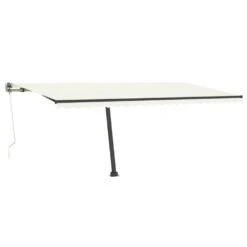 VIDAXL Auvent Automatique Sur Pied 500x350 Cm Crème -Élégance Jardin 6480d1f20c7822.00750774
