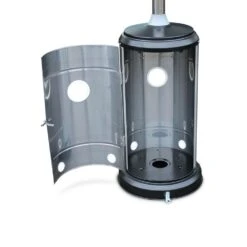 Lot De 2 Chauffages D'extérieur Gaz 12.5kw - Finland - Parasols Chauffants En Acier Inoxydable. Réglable. Porte En Façade Et -Élégance Jardin 6483189fed9dc7.75204918