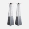 Lot De 2 Parasols Chauffants Gaz Pyramide. Gris Clair. Véritable Flamme. Roulettes Incluses 1 Lot De 2 Parasols Chauffants Gaz Pyramide. Gris Clair. Véritable Flamme. Roulettes Incluses -Élégance Jardin 648318a67f6471.09544301