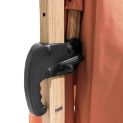 Parasol Déporté Carré 3x3m Effet Bois Argile -Élégance Jardin 64886501d747b5.28751402