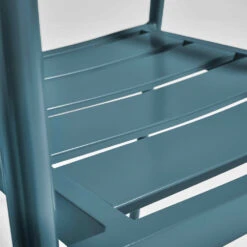 Fauteuil De Jardin En Aluminium Et Bois Bleu Canard -Élégance Jardin 64886518a159d4.16109660