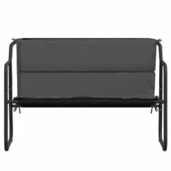 VIDAXL Banc De Jardin à 2 Places Avec Coussin Anthracite Acier -Élégance Jardin 648c91b96d69a7.76189786