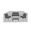 Housse De Protection Salon De Jardin Imperméable Et Résistante Aux Uv En Polyester Bleu Marine - Mobilier De Jardin - 120x120x100cm -Élégance Jardin 649090b868a7c2.86925832
