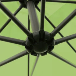 Parasol Déporté 3x3m Et 4 Dalles à Remplir Aluminium Vert -Élégance Jardin 64912b6ed099f3.70445654