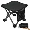 Mini Tabouret Pliable - Kingcamp - Noir - Sac De Transport Inclus -Élégance Jardin 6494a878db7a58.72493948