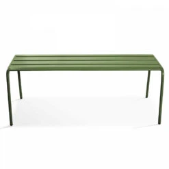Banc De Jardin En Acier Vert Cactus -Élégance Jardin 6494abcc80f5e7.93299203