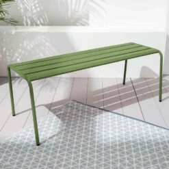 Banc De Jardin En Acier Vert Cactus -Élégance Jardin 6494abcccbdd51.86305170