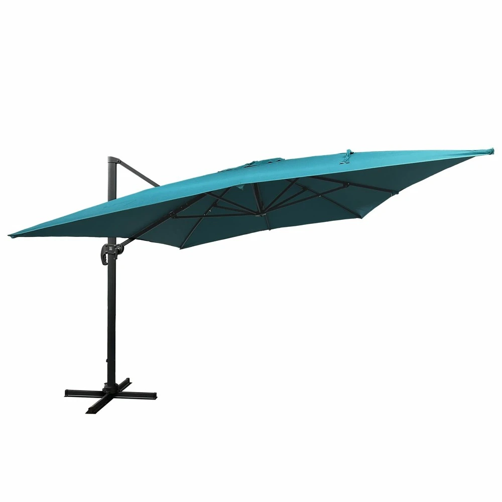 Parasol Déporté Molokai Rectangulaire 3x4m Bleu + Housse 7 Parasol Déporté Molokai Rectangulaire 3x4m Bleu + Housse – Image 5