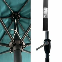 Parasol Droit Hapuna Rectangulaire 2x3m Bleu -Élégance Jardin 6494abd6352772.74281653