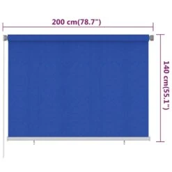 VIDAXL Store Roulant D'extérieur 200x140 Cm Bleu Pehd 13 VIDAXL Store Roulant D'extérieur 200x140 Cm Bleu Pehd -Élégance Jardin 6494b66a50e4a9.51962703