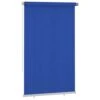 VIDAXL Store Roulant D'extérieur 140x230 Cm Bleu Pehd