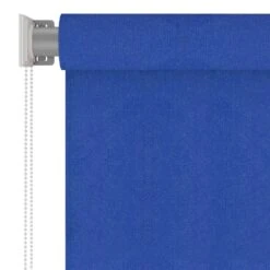 VIDAXL Store Roulant D'extérieur 60x140 Cm Bleu Pehd -Élégance Jardin 6494b673d30725.60108554