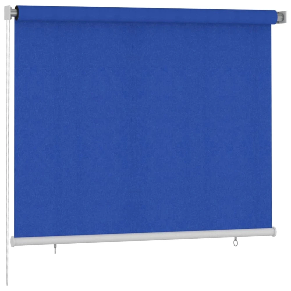 VIDAXL Store Roulant D'extérieur 180x140 Cm Bleu Pehd 4 VIDAXL Store Roulant D'extérieur 180x140 Cm Bleu Pehd – Image 2