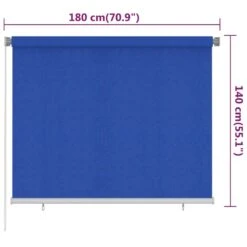 VIDAXL Store Roulant D'extérieur 180x140 Cm Bleu Pehd 13 VIDAXL Store Roulant D'extérieur 180x140 Cm Bleu Pehd -Élégance Jardin 6494b6763d81b3.31320240