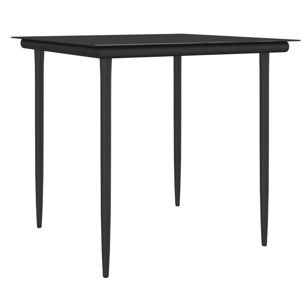 VIDAXL Ensemble à Manger De Jardin 5 Pcs Coussins Résine Tressée Acier 8 VIDAXL Ensemble à Manger De Jardin 5 Pcs Coussins Résine Tressée Acier – Image 6