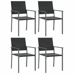 VIDAXL Ensemble à Manger De Jardin 5 Pcs Résine Tressée Acier -Élégance Jardin 6499a0f3f271f2.24788474