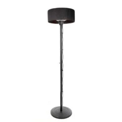 Chauffage D'extérieur Sur Pied En Aluminium Noir - H 195 X D.50 Cm -Élégance Jardin 734855 005