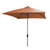 Parasol En Toile Orange Avec Manivelle - 250x250 Cm -Élégance Jardin 758856 002
