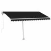 VIDAXL Auvent Automatique Sur Pied 400x300 Cm Anthracite -Élégance Jardin 765039f056c7709d