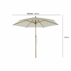 Parasol Droit Poema En Bambou Contreplaqué Et Tissu Beige Clair 9 Parasol Droit Poema En Bambou Contreplaqué Et Tissu Beige Clair -Élégance Jardin 79739150588f86fc