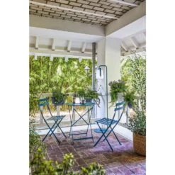 Chaise Bistro Pliante Bleu Acapulco -Élégance Jardin 797756 003