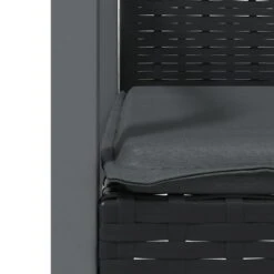 VIDAXL Chaises De Jardin Et Coussins Lot De 6 Noir 56,5x57x83 Cm Rotin 15 VIDAXL Chaises De Jardin Et Coussins Lot De 6 Noir 56,5x57x83 Cm Rotin -Élégance Jardin 80f6cd297070d076