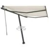 VIDAXL Auvent Automatique Sur Pied 350x250 Cm Crème 2 VIDAXL Auvent Automatique Sur Pied 350x250 Cm Crème -Élégance Jardin 8101bd026acab653