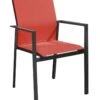 Fauteuil DELIA Graphite Rouge -Élégance Jardin 874264 001