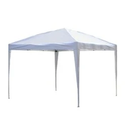 OUTSUNNY Tonnelle Barnum Pliant Blanc - L300xl300xH255cm 7 OUTSUNNY Tonnelle Barnum Pliant Blanc - L300xl300xH255cm -Élégance Jardin 943078 001