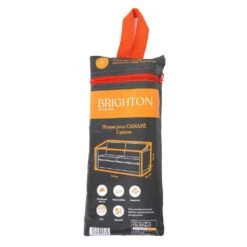 Housse Pour Canapé 2 Places En Polyester Anthracite - 145x85x70 Cm