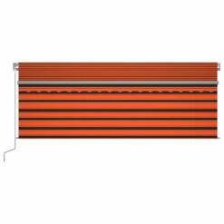 VIDAXL Auvent Manuel Rétractable Avec Store 4x3 M Orange Et Marron 11 VIDAXL Auvent Manuel Rétractable Avec Store 4x3 M Orange Et Marron -Élégance Jardin a94aff6a2c13dcf9