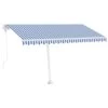 VIDAXL Auvent Automatique Sur Pied 400x300 Cm Bleu Et Blanc 1 VIDAXL Auvent Automatique Sur Pied 400x300 Cm Bleu Et Blanc -Élégance Jardin baf233a77ca8958d