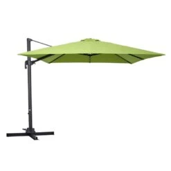 Parasol Déporté Carré 3 X 3m En Aluminium Vert -Élégance Jardin bc29c1212706752a