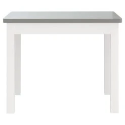 VIDAXL Ensemble De Table Et Chaises Enfants 3 Pcs Blanc Et Gris Mdf -Élégance Jardin c0691afbf6bccd9e