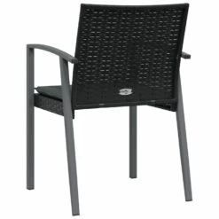 VIDAXL Chaises De Jardin Et Coussins Lot De 6 Noir 56,5x57x83 Cm Rotin 14 VIDAXL Chaises De Jardin Et Coussins Lot De 6 Noir 56,5x57x83 Cm Rotin -Élégance Jardin c0f12c6ee2e45be9