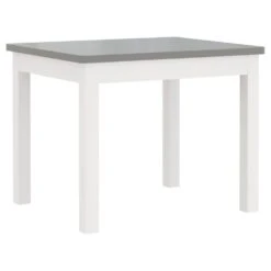 VIDAXL Ensemble De Table Et Chaises Enfants 3 Pcs Blanc Et Gris Mdf -Élégance Jardin c599939bc2181727